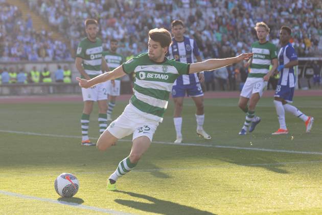 May 26, 2024, Caxias, Lisbon, Portugal: Sporting midfielder from Portugal DANIEL BRAGANCA (23) in action during the game of the final of the Portugal Cup between Porto and Sporting at Estadio Nacional Caxias Portugal - ZUMAs359 20240526_zsp_s359_210 Copyright: xAlexandrexdexSousax