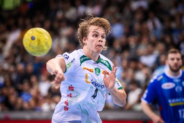 Andri Mar Runarsson SC DHfK Leipzig, 04 GER, TVB Stuttgart SC DHfK Leipzig, DAIKIN HBL, Handball, Bundesliga, 34 Matchday, Season 2024 2025, 08 06 2025 GER, TVB Stuttgart SC DHfK Leipzig, DAIKIN HBL, Handball, Bundesliga, 34 Matchday, Season 2024 2025, 08 06 2025 Stuttgart Copyright: xSandyxDinkelackerx EP_SDR