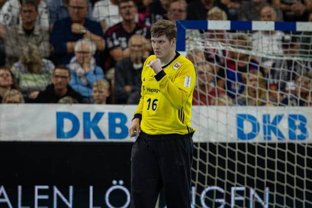 DAIKIN HBL SG Flensburg Handewitt vs Handball Sportverein Hamburg 08 06 25 Robin Haug No. 16, Handball Sportverein Hamburg DAIKIN HBL SG Flensburg Handewitt vs Handball Sportverein Hamburg, GP JOULE Arena on 08 06 25 Copyright: xBEAUTIFULxSPORTS MarioxM.xKobergx