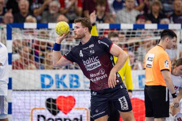 DAIKIN HBL SG Flensburg Handewitt vs. Handball Sportverein Hamburg 08 06 25 Johannes Golla No 04, SG Flensburg Handewitt DAIKIN HBL SG Flensburg Handewitt vs. Handball Sportverein Hamburg, GP JOULE Arena on 08 06 25 Copyright: xBEAUTIFULxSPORTS MarioxM.xKobergx