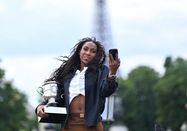 Tennis, Women, Photocall with French Open winner Coco Gauff