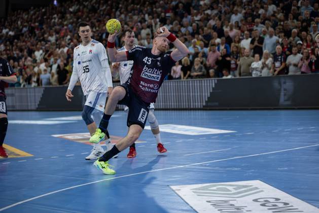 DAIKIN HBL SG Flensburg Handewitt vs Handball Sportverein Hamburg 08 06 25 Blaz Blagotinsek Nr 43, SG Flensburg Handewitt DAIKIN HBL SG Flensburg Handewitt vs Handball Sportverein Hamburg, GP JOULE Arena on 08 06 25 Copyright: xBEAUTIFULxSPORTS MarioxM.xKobergx