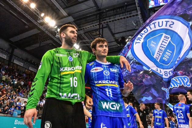 TVB Stuttgart SC DHfK Leipzig Stuttgart, 08 06 2025 Stuttgart, 08 06 2025 34 Matchday of the German Handball League, TVB Stuttgart SC DHfK Leipzig, Porsche Arena, Stuttgart Copyright: xBEAUTIFULxSPORTS Märklx