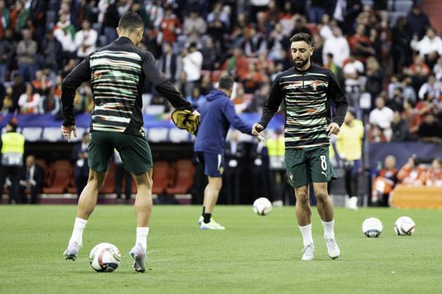 UEFA Nations League Final: Portugal vs Spain Bruno Fernandes of Portugal warms up prior to the UEFA Nations League final match against Spain at Allianz Arena in Munich. Copyright: xTaiseixIwamotox