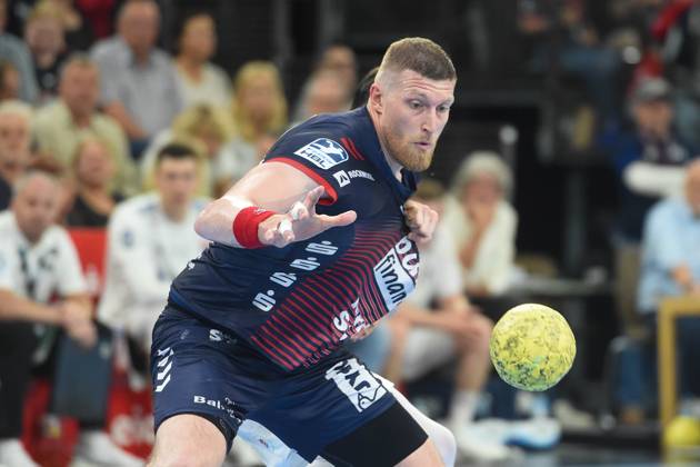 Handball I Men I Season 2024 2025 I Bundesliga I 34 Matchday I SG Flensburg Handewitt HSV Hamburg I 08 06 2025 Blaz Blagotinsek 43, SG Flensburg Handewitt Copyright: xLobeca JanxKirschnerx