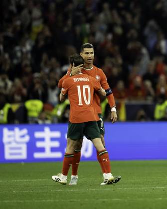 UEFA Nations League Final: Portugal vs Spain Cristiano Ronaldo of Portugal celebrates after scoring a goal during the UEFA Nations League final match against Spain. Copyright: xTaiseixIwamotox