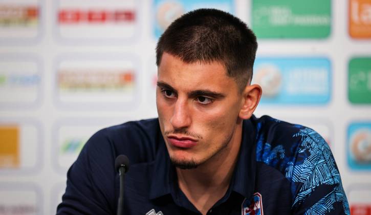 Luxembourg press conference, PK, Pressekonferenz Stade de Luxembourg 9 6 2025 Seid Korać Seid Korać 9 6 2025 Copyright: x INPHO RyanxByrnex RB2_4906