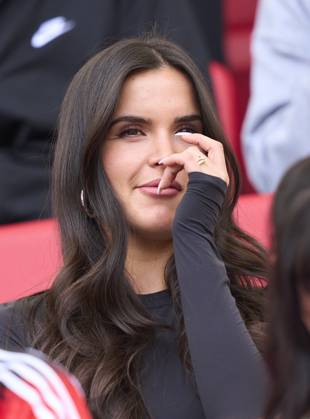 Luisa, wife of Jonathan Tah, DFB 4 in the UEFA Nations League 2025 Third Place match GERMANY - FRANCE 0-2 in Season 2024 2025 at June 8, 2025 in Stuttgart, Germany.