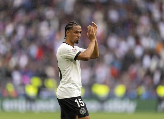 08 06 2025, Football UEFA Nations League 2024 25, Match for 3rd place, Germany France, in the MHP Arena Stuttgart, Thilo Kehrer Germany after the match
