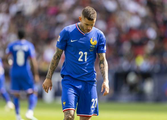 08 06 2025, Football UEFA Nations League 2024 25, Match for 3rd place, Germany France, in the MHP Arena Stuttgart, Lucas Hernandez France pensive