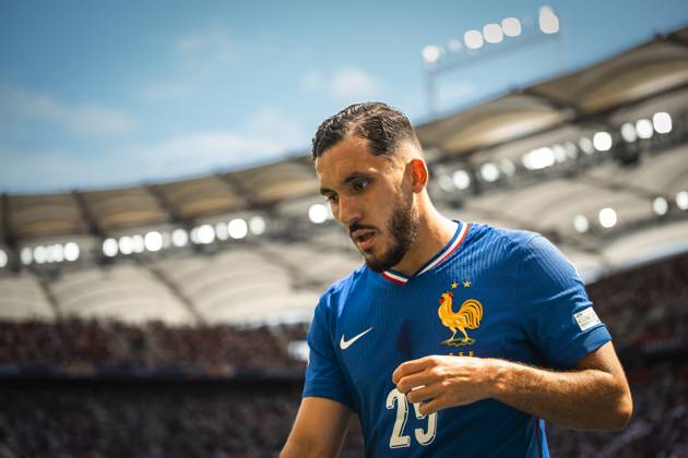 08 06 2025, Football UEFA Nations League 2024 25, Match for 3rd place, Germany France, in the MHP Arena Stuttgart, Rayan Cherki France pensive