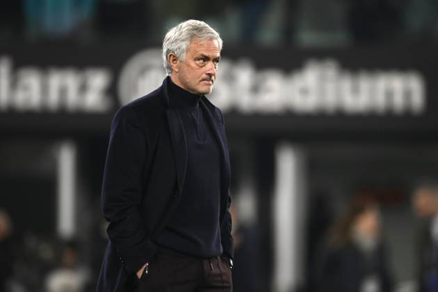 Foto Fabio Ferrari LaPresse 30 Dicembre 2023 -Torino, Italia - - Juventus vs Roma - Campionato italiano di calcio Serie A TIM 2023 2024 - Allianz Stadium. Nella foto: Jos& xe9; Mourinho (AS Roma) December 30, 2023 Turin, Italy - sport soccer - Juventus vs Roma - Italian Football Championship League A TIM 2023 2024 - Allianz Stadium In the pic: Jos& xe9; Mourinho (AS Roma) Copyright: xFabioxFerrari LaPressex