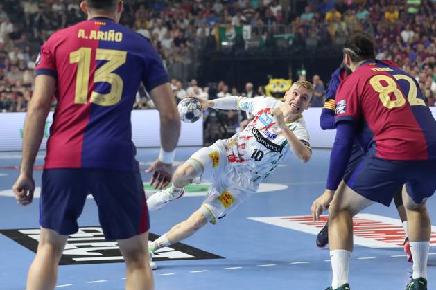 14 06 2025, xtgx, Handball, EHF Champions League Semi-Final 2, FC Barcelona SC Magdeburg v l Gisli Thorgeir Kristjansson Magdeburg, 10 Koeln