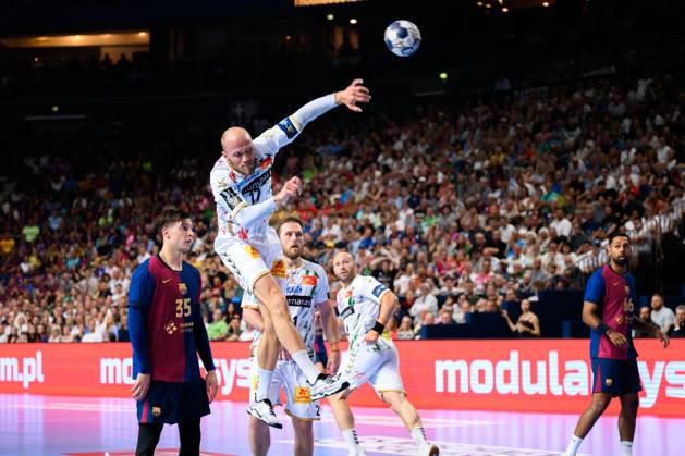Cologne, Germany Handball EHF CL Final 4 Semi-Final Barca SC Magdeburg Tim Hornke SC Magdeburg Cologne Lanxess Arena North Rhine-Westphalia Germany
