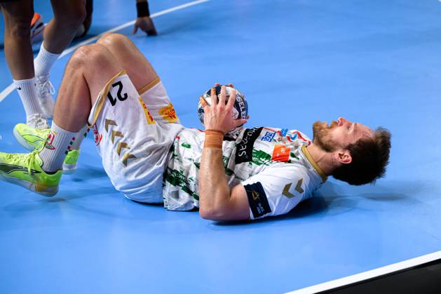 Cologne, Germany Handball EHF CL Final 4 Semi-Final Barca SC Magdeburg Albin Lagergren SC Magdeburg Cologne Lanxess Arena North Rhine-Westphalia Germany