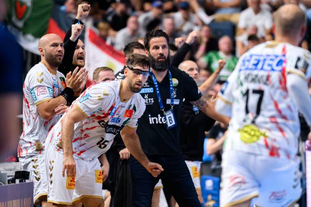 Cologne, Germany Handball EHF CL Final 4 Semi-Final Barca SC Magdeburg Coach Bennet Wiegert Magdeburg Cologne Lanxess Arena North Rhine-Westphalia Germany