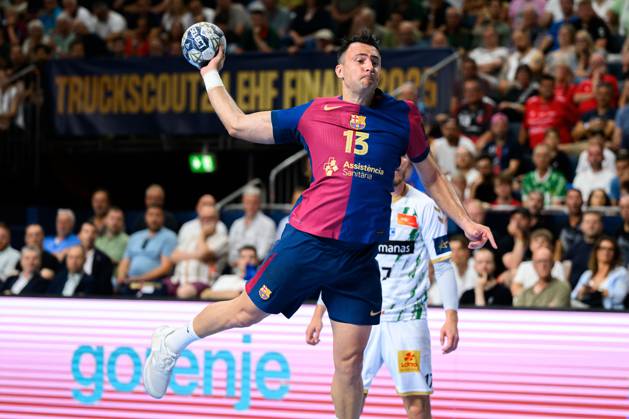 Cologne, Germany Handball EHF CL Final 4 Semi-Final Barca SC Magdeburg Aitor Arino Bengoechea Barcelona Cologne Lanxess Arena North Rhine-Westphalia Germany