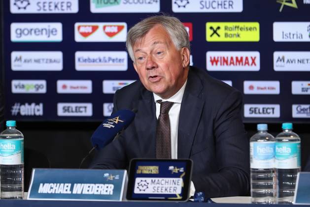 15 06 2025, xtgx, Handball, EHF Champions League Final, Füchse Berlin SC Magdeburg v l Press conference on the final day, Michael Wiederer EHF President Portrait, Portraet, single picture Cologne