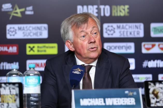 15 06 2025, xtgx, Handball, EHF Champions League Final, Füchse Berlin SC Magdeburg v l Press conference on the final day, Michael Wiederer EHF President Portrait, Portraet, single picture Cologne