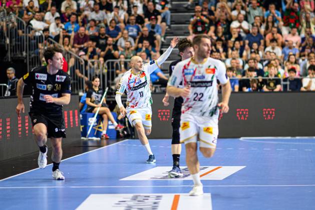 COLOGNE, GERMANY - 15 JUNE, 2025: Daniel Pettersson - The final match of TruckScout24 EHF FINAL4 Fuchse Berlin vs SC Magdeburg at Lanxess Arena.  Copyright: xVITALIIxKLIUIEVx
