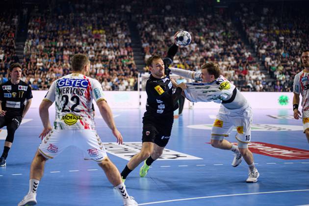 COLOGNE, GERMANY - 15 JUNE, 2025: Mijajlo Marsenic - The final match of TruckScout24 EHF FINAL4 Fuchse Berlin vs SC Magdeburg at Lanxess Arena.  Copyright: xVITALIIxKLIUIEVx