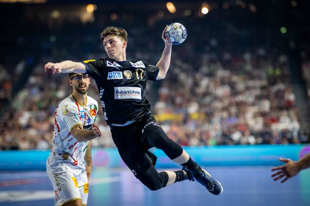 Handball Cologne 15 06 2025 EHF Final4 2025 Champions League Champions League Final Füchse Berlin SC Magdeburg Nils Lichtlein Füchse Berlin, No 17