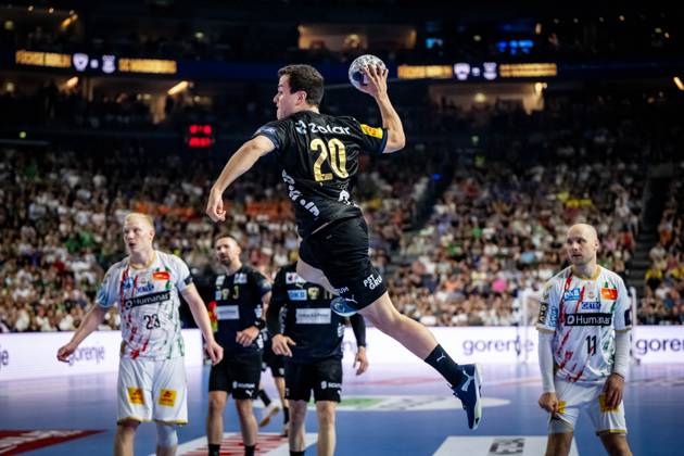Handball Cologne 15 06 2025 EHF Final4 2025 Champions League Champions League Final Füchse Berlin SC Magdeburg Tim Freihöfer Füchse Berlin, No 20