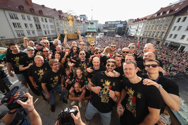 Handball, Champions League winner SC Magdeburg, reception in the town hall