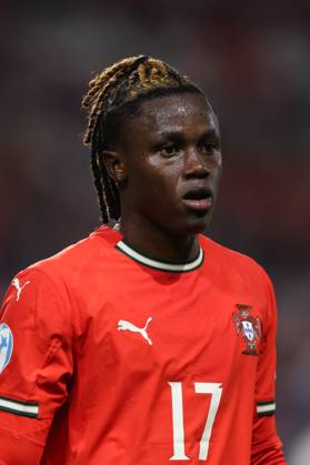 June 14, 2025, Trenczyn, Slovakia: Geovany Quenda of Portugal is seen during the UEFA UNDER21 Championship Slovakia 2025 match between Portugal and Poland at Stadion na Sihoti. FInal Score; Portugal 5:0 Poland. Trenczyn Slovakia - ZUMAs197 20250614_aab_s197_140 Copyright: xGrzegorzxWajdax