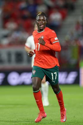 June 14, 2025, Trenczyn, Slovakia: Geovany Quenda of Portugal is seen during the UEFA UNDER21 Championship Slovakia 2025 match between Portugal and Poland at Stadion na Sihoti. FInal Score; Portugal 5:0 Poland. Trenczyn Slovakia - ZUMAs197 20250614_aab_s197_146 Copyright: xGrzegorzxWajdax