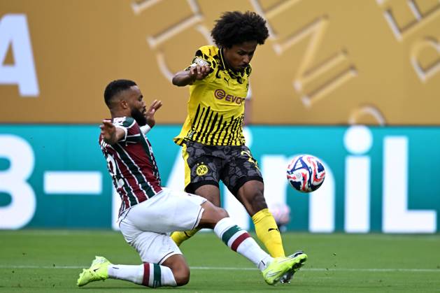 Db New York (Stati Uniti) 17 06 2025 - FIFA Club World Cup 2025 Fluminense-Borussia Dortmund foto Daniele Buffa Image nella foto: Karim Adeyemi-Samuel Xavier