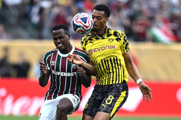 Db New York (Stati Uniti) 17 06 2025 - FIFA Club World Cup 2025 Fluminense-Borussia Dortmund foto Daniele Buffa Image nella foto: Felix Nmecha-Jhon Arias