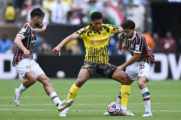 Db New York (Stati Uniti) 17 06 2025 - FIFA Club World Cup 2025 Fluminense-Borussia Dortmund foto Daniele Buffa Image nella foto: Jobe Bellingham-Nonato-Martinelli