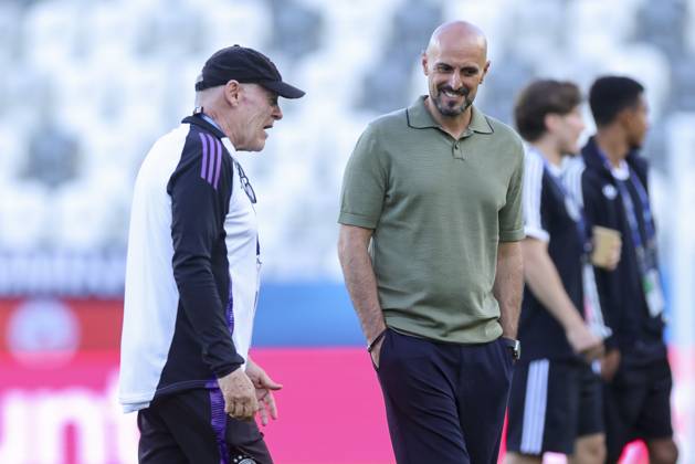 Assistant coach Hermann Gerland Germany and national coach Antonio Di Salvo Germany talk together, UEFA European Under 21 Championship 2025 Semi Final, Germany v France, KoÅ¡icka futbalova arà na on June 25, 2025 in Koöice, Slovakia Photo by Marco Steinbrenner DeFodi Images Assistant coach Hermann Gerland Germany and national coach Antonio Di Salvo Germany talk together, UEFA European Under 21 Championship 2025 Semi Final, Germany v France, Koöicka futbalova arà na, June 25, 2025 in Koöice, Slovakia Photo by Marco Steinbrenner DeFodi Images