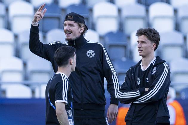 UEFA U21 European Championship, semi-final Germany France 25 06 2025 Paul Nebel Germany, 20 , Nick Woltemade Germany, 10 , Tim Oermann Germany, 14 at the UEFA U21 European Championship before the semi-final match Germany France, on 25 06 2025, Kosice Football Arena, Kosice, Slovakia Copyright: xBEAUTIFULxSPORTS Meuselx