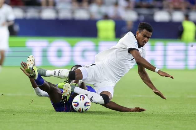 Ismael Doukoure France and Ansgar Knauff Germany battle for the ball, UEFA European Under 21 Championship 2025 Semi Final, Germany v France, KoÅ¡icka futbalova arà na on June 25, 2025 in Koöice, Slovakia Photo by Marco Steinbrenner DeFodi Images Ismael Doukoure France and Ansgar Knauff Germany battle for the ball, UEFA European Under 21 Championship 2025 Semi Final, Germany v France, Koöice futbalova arà na, June 25, 2025 in Koöice, Slovakia Photo by Marco Steinbrenner DeFodi Images