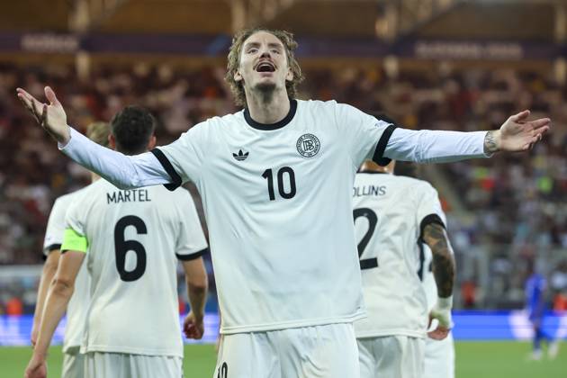 Nick Woltemade Germany celebrates after scoring his teams second goal, UEFA European Under 21 Championship 2025 Semi Final, Germany v France, Košicka futbalova arà na, June 25, 2025 in Košice, Slovakia Photo by Marco Steinbrenner DeFodi Images Nick Woltemade Germany celebrates after scoring his teams second goal, UEFA European Under 21 Championship 2025 Semi Final, Germany v France, Košicka futbalova arà na, June 25, 2025 in Košice, Slovakia Photo by Marco Steinbrenner DeFodi Images