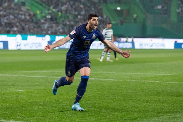 March 2, 2022, Lisbon, Lisbon, Portugal: Porto forward from Iran MEHDI TAREMI (9) celebrating after scoring a goal during the game for Portugal Cup between Sporting and Porto at Estadio Jose de Alvalade Lisbon Portugal - ZUMAs359 20220302_zsp_s359_063 Copyright: xAlexandrexdexSousax