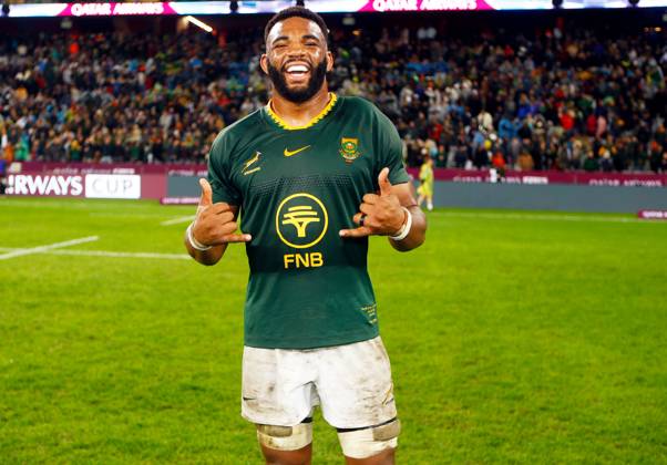 Qatar Airways Cup, DHL Stadium, Cape Town, South Africa 29 6 2025 South Africa vs Barbarians Vincent Tshituka of South Africa Vincent Tshituka 29 6 2025  Copyright: x INPHO StevexHaagxSports Darrenx SH196423
