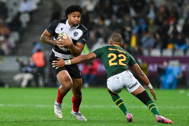 Qatar Airways Cup, DHL Stadium, Cape Town, South Africa 29 6 2025 South Africa vs Barbarians Leicester FaingaÊ»anuku of the Barbarians Leicester FaingaÊ»anuku 29 6 2025  Copyright: x INPHO StevexHaagxSports Darrenx SvB_DDS_2032