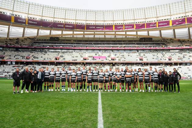 Qatar Airways Cup, DHL Stadium, Cape Town, South Africa 29 6 2025 South Africa vs Barbarians A team shot of the Barbarians FC A team shot of the Barbarians FC 29 6 2025  Copyright: x INPHO StevexHaagxSports Darrenx SvB_DDS_8337