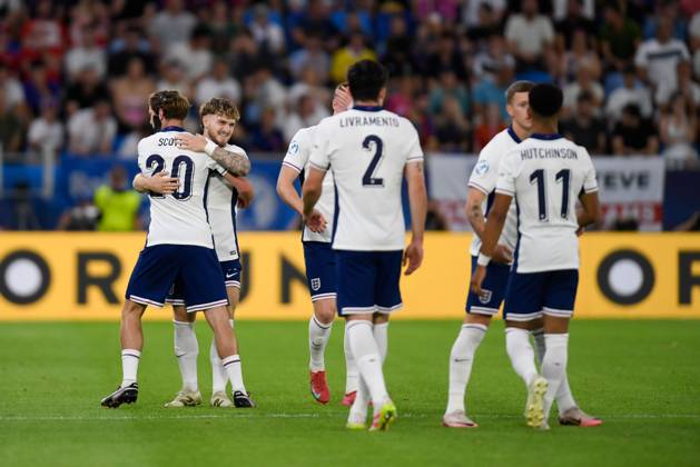 Harvey Elliott of England U21, U 21 celebrates their goal to make it 1-0 to England England U21 v Germany U21, UEFA U21 Championship, Final, National Football Stadium, Bratislava, Slovakia - 28 Jun 2025Bratislava National Football Stadium Slovakia  Copyright: xAlexxNicodim Shutterstockx 15377260bh