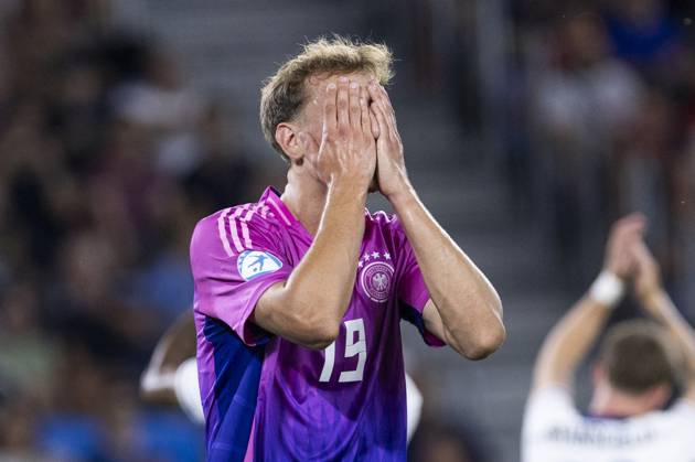 UEFA U21 European Championship, Final England Germany 28 06 2025 Nelson Weiper Germany, 19 disappointed in the UEFA U21 European Championship Final England Germany, on 28 06 2025, National Football Stadium, Bratislava, Slovakia Copyright: xBEAUTIFULxSPORTS Meuselx