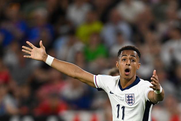 Omari Hutchinson of England U21, U 21 reacts England U21 v Germany U21, UEFA U21 Championship, Final, National Football Stadium, Bratislava, Slovakia - 28 Jun 2025Bratislava National Football Stadium Slovakia  Copyright: xAlexxNicodim Shutterstockx 15377260cf