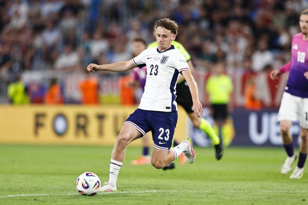 Tyler Morton (ENG), JUNE 28, 2025 - Football Soccer : UEFA European Under-21 Championship 2025 Slovakia Finals match between Under-21 England 3-2 Under-21 Germany at the National Football Stadium in Bratislava, Slovakia. Noxthirdxpartyxsales aflo_296315807