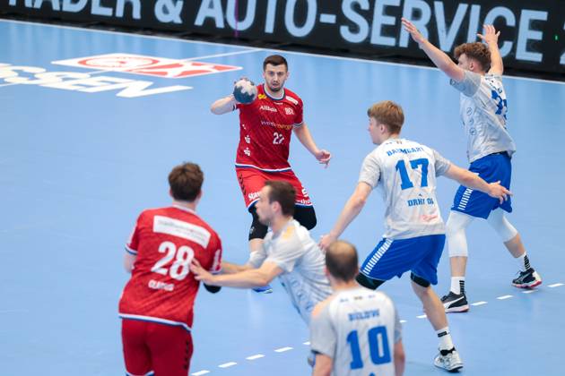 29 06 2025, 2 Handball Bundesliga, Catch-up match, TuSEM Essen Dessau Rosslauer HV 06, Dennis Szczesny TuSEM Essen , Essen Sporthalle Am Hallo NRW Germany xRHR FOTO DEx Copyright: DennisxEwert RHR-FOTOx RHR-FOTO DE