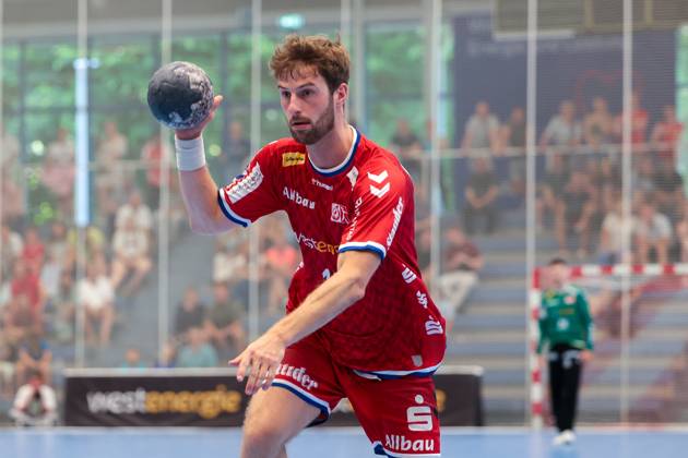 29 06 2025, 2 Handball Bundesliga, Catch-up match, TuSEM Essen Dessau Rosslauer HV 06, Constantin Heidrich TuSEM Essen , Essen Sporthalle Am Hallo NRW Germany xRHR FOTO DEx Copyright: DennisxEwert RHR-FOTOx RHR-FOTO DE