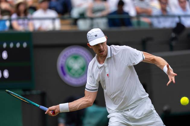 2025-07-06 Wimbledon 2025 LONDON, ENGLAND - JULY 6: Nicolas Jarry of Chile during Wimbledon 2025 at All England Lawn Tennis & Croquet Club on July 6, 2025 in London, England. London All England Lawn Tennis & Croquet Club England Content not available for redistribution in The Netherlands directly or indirectly through any third parties. Copyright: xMarleenxFouchierx