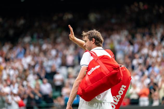 2025-07-06 Wimbledon 2025 LONDON, ENGLAND - JULY 6: Nicolas Jarry of Chile during Wimbledon 2025 at All England Lawn Tennis & Croquet Club on July 6, 2025 in London, England. London All England Lawn Tennis & Croquet Club England Content not available for redistribution in The Netherlands directly or indirectly through any third parties. Copyright: xMarleenxFouchierx