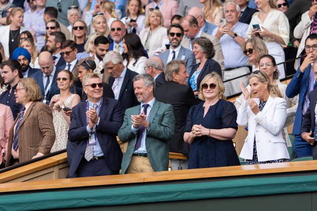 Tennis, Wimbledon, Tag 8 - König Frederik von Dänemark zu Gast
